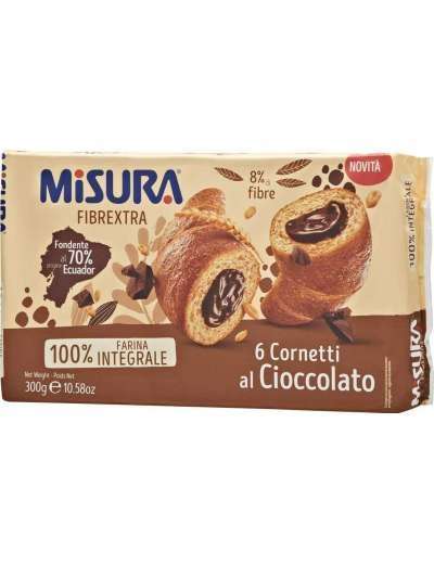 MISURA CORNETTI INTEGRALI CIOCCOLATO FIBREXTRA GR 300