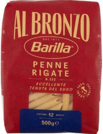 BARILLA BRONZO PENNE RIGATE GR 500