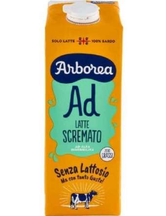 ARBOREA LATTE A.D. SCREMATO SENZA LATTOSIO PARZ. SCREMATO LT 1