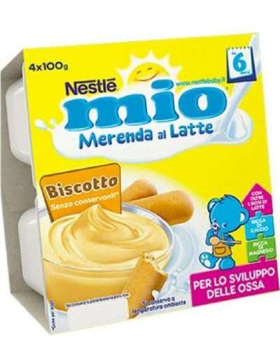 MIO MERENDA AL LATTE BISCOTTO 4X100 GR