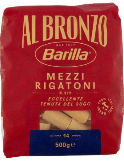 BARILLA BRONZO MEZZI RIGATONI GR 500