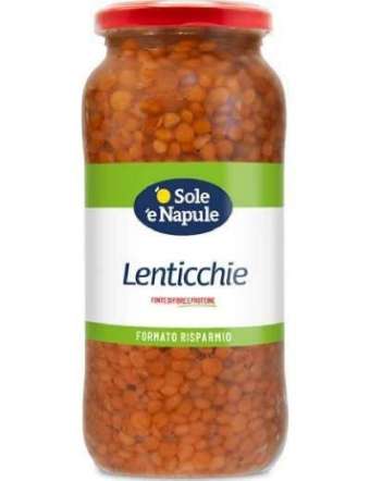 'O SOLE 'E NAPULE LENTICCHIE VETRO GR 540