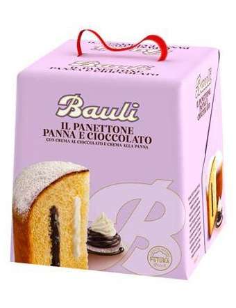 BAULI PANETTONE PANNA E CIOCCOLATO GR 700
