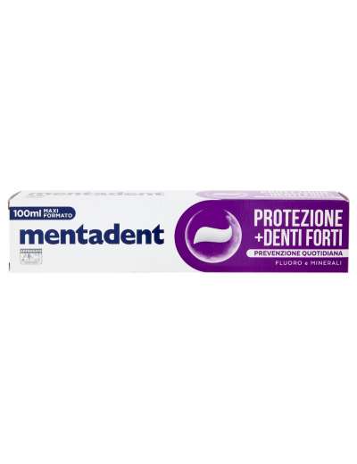 MENTADENT DENTIFRICIO DENTI FORTI FLUORO E MINERALI ML 100