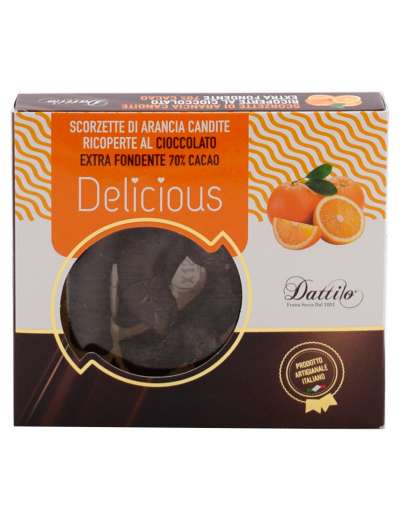 DATTILO SCORZETTE ARANCIA EXTRA FONDENTE GR 100