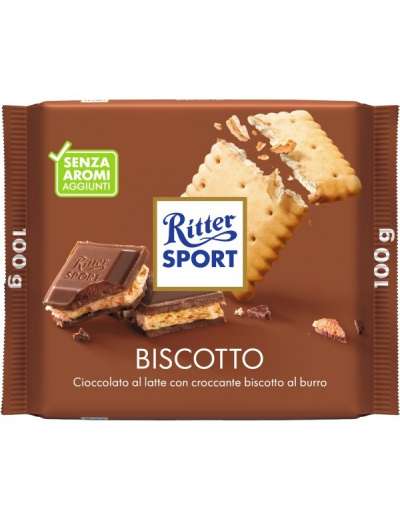 RITTER SPORT TAVOLETTA BISCOTTO GR 100